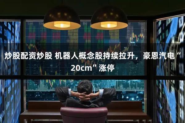 炒股配资炒股 机器人概念股持续拉升，豪恩汽电“20cm”涨停